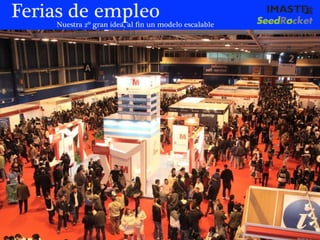 Ferias de empleo
    Nuestra 2º gran idea, al fin un modelo escalable




                                      marias@imaste-ips.com / Do not distribute this information
 