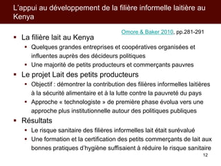 Les activités de l’ILRI en appui aux politiques de développement des filières