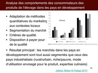 Les activités de l’ILRI en appui aux politiques de développement des filières