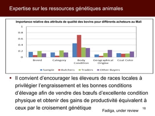 Les activités de l’ILRI en appui aux politiques de développement des filières