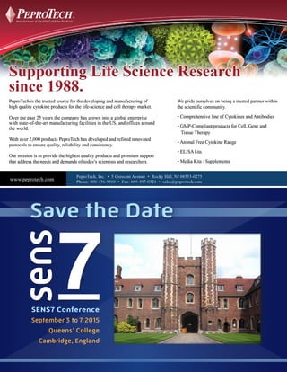 Save the Date 
SENS7 Conference 
September 3 to 7, 2015 
Queens’ College 
Cambridge, England 
 