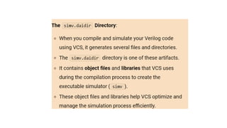 VCS COMPILER1221 AND SIMULATORS VCS .pptx