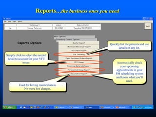 The VCS patient order screen is used to select available lots and print VIS and OIS sheets.Patient data including the native language, needed vaccines, provider, VFC eligible, etc. are received from the EMR or entered on demand.Required VIS sheets automatically print in English and/or the patient’s native language.The VFC option and Search let you select from the appropriate vaccine inventory. The NDC and lot can automatically be sent to your EMR and PM system.