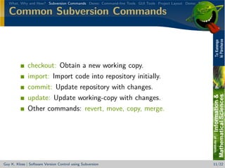 Version Control with Subversion