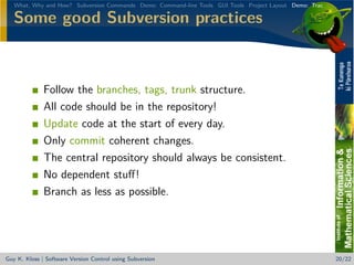 Version Control with Subversion