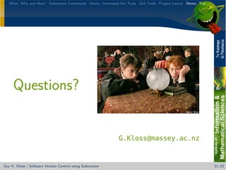 Version Control with Subversion
