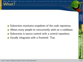 Version Control with Subversion
