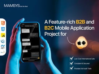 Mobile application developed by Mamsys