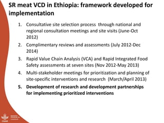 Update on the sheep and goat meat value chain transformation in Ethiopia project