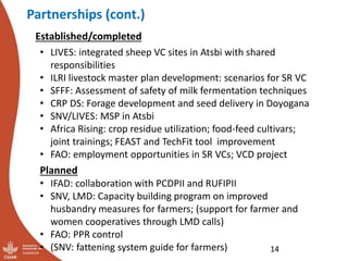 Update on the sheep and goat meat value chain transformation in Ethiopia project