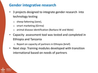Update on the sheep and goat meat value chain transformation in Ethiopia project