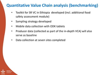 Update on the sheep and goat meat value chain transformation in Ethiopia project