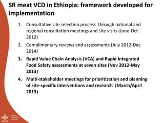 Update on the sheep and goat meat value chain transformation in Ethiopia project
