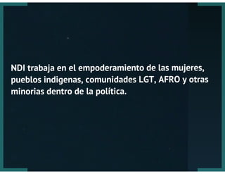 NDI y labor en el Perú