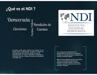 NDI y labor en el Perú