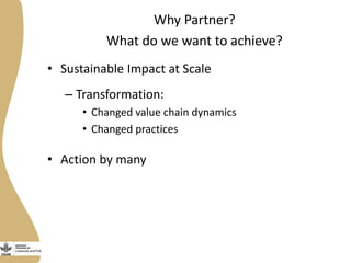 Transforming value chains at scale