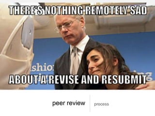peer review process
 
