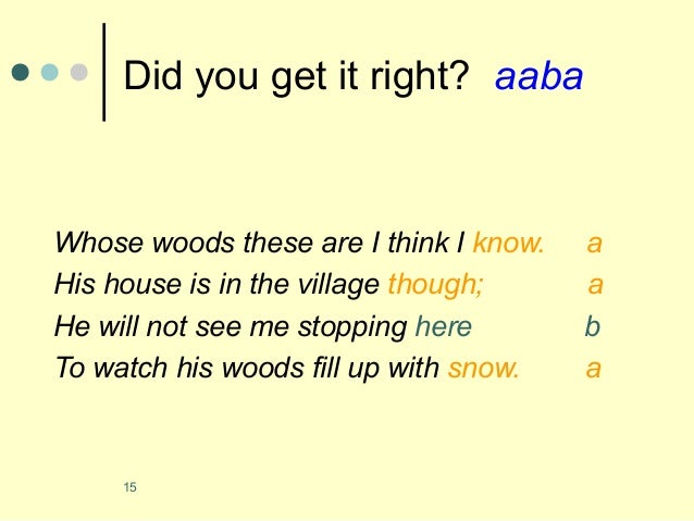 Image result for poem AABA