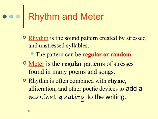 meter in poetry examples