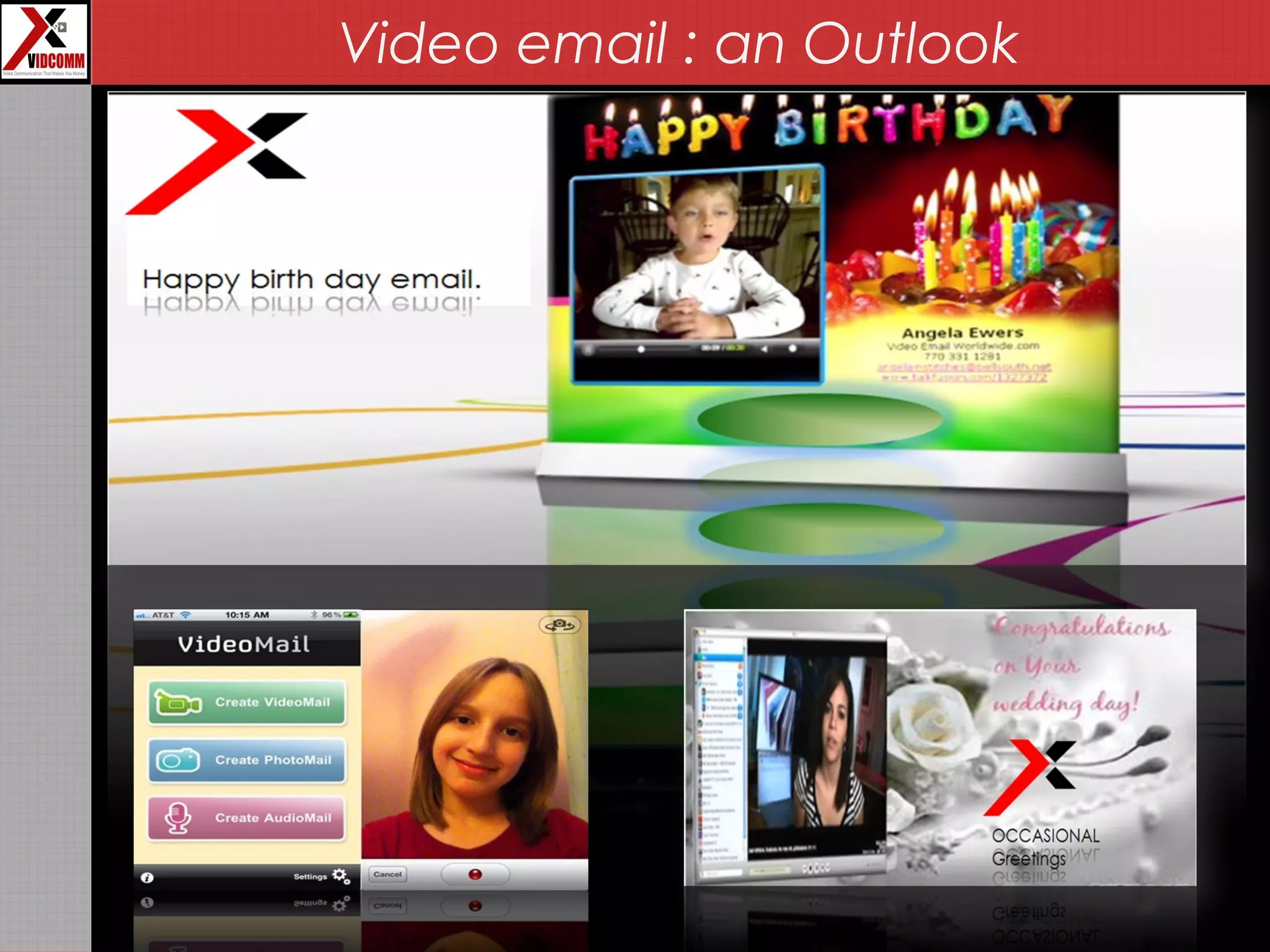 Video email : an Outlook
 