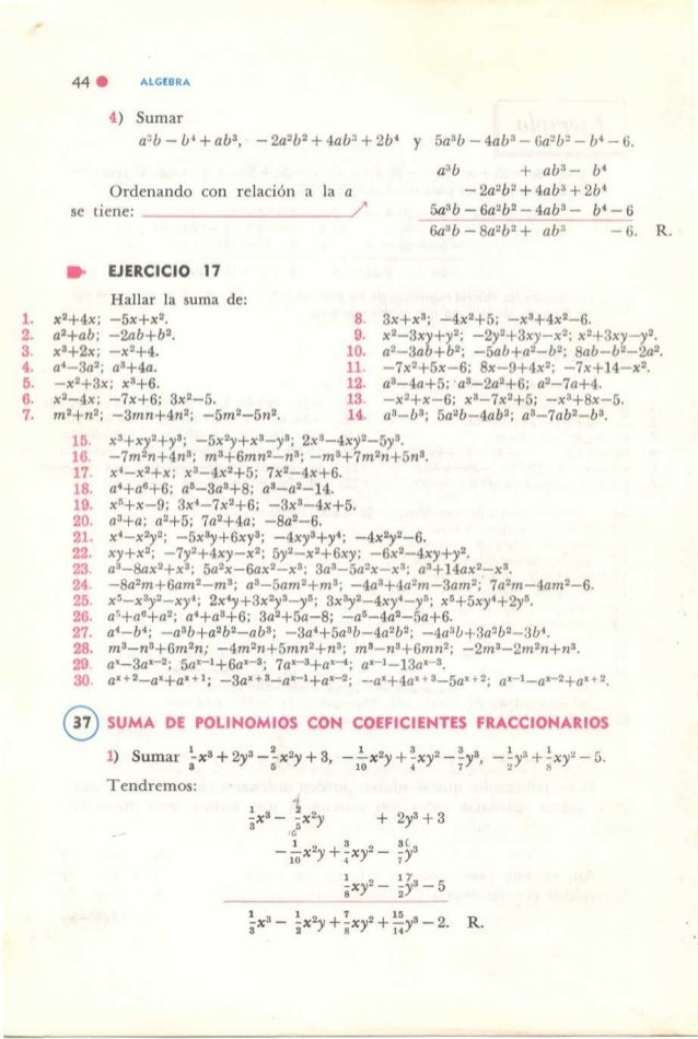Multiplicacion De Polinomios Con Coeficientes Fraccionarios Ejercicio 44
