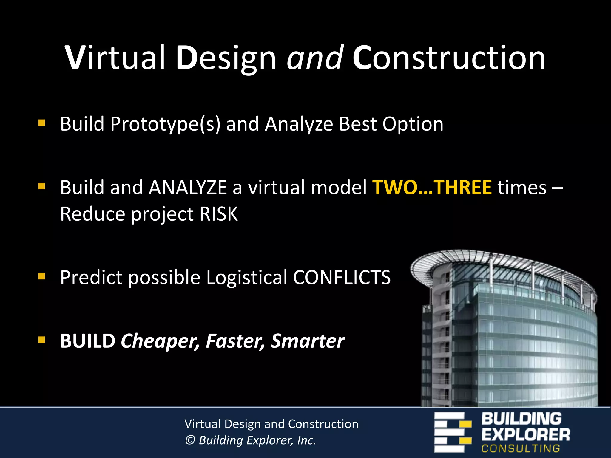 WhyVirtual Design and Construction
