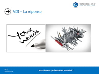 VDI – La réponse

VDI
30 janvier 2014

Votre bureau professionnel virtualisé ?

 