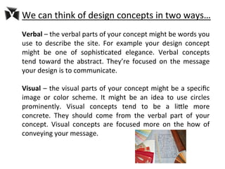 VDIS10006 Restoration Interiors 1 Lecture 3: Concept Development
