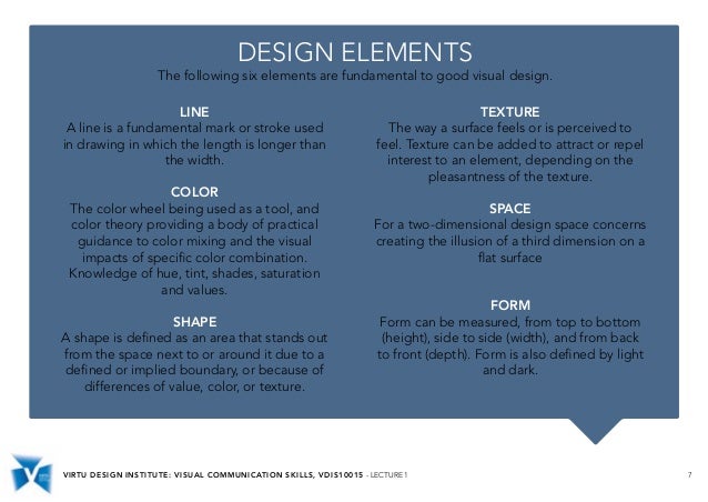 Design Elements Visual Communication | vdis10015 visual communication skills lecture 1 Design Elements Visual Communication | vdis10015 visual communication skills lecture 1