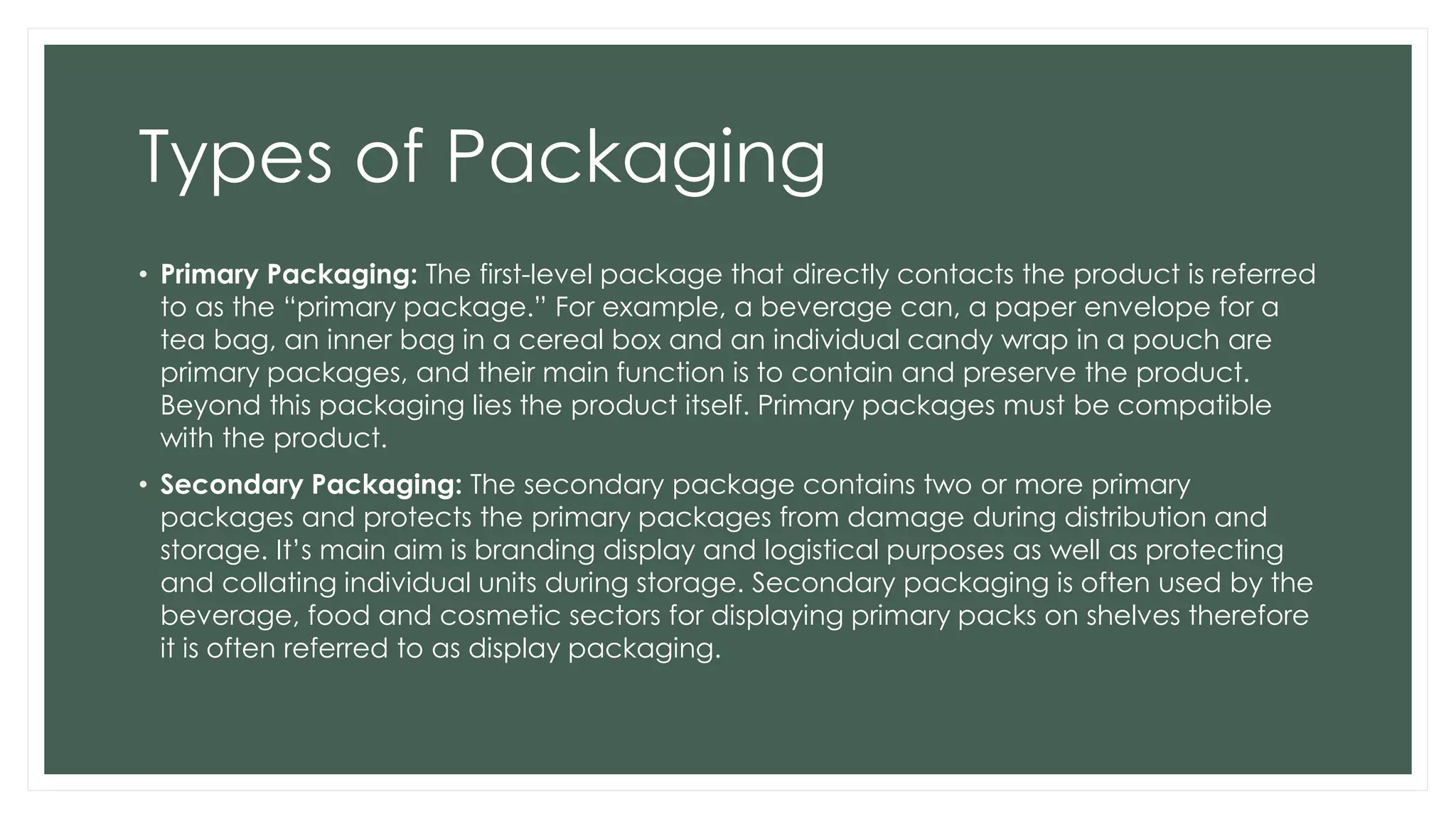 Lecture 5 - Packaging Materials and Labelling | PDF