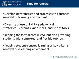 Over 2,500 active subjects per semester, 36,000 students and 2,700 staff