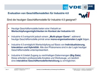 Industrie- und Handelskammer
Nürnberg für Mittelfranken
VDI Bayern Nordost
VDE Nordbayern
Seite 17
2. Markt&Technik Summit...