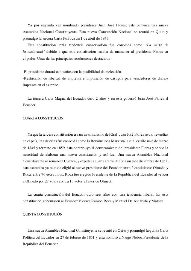 Constituciones Del Ecuador