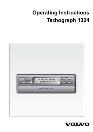 Operating Instructions
Tachograph 1324
 