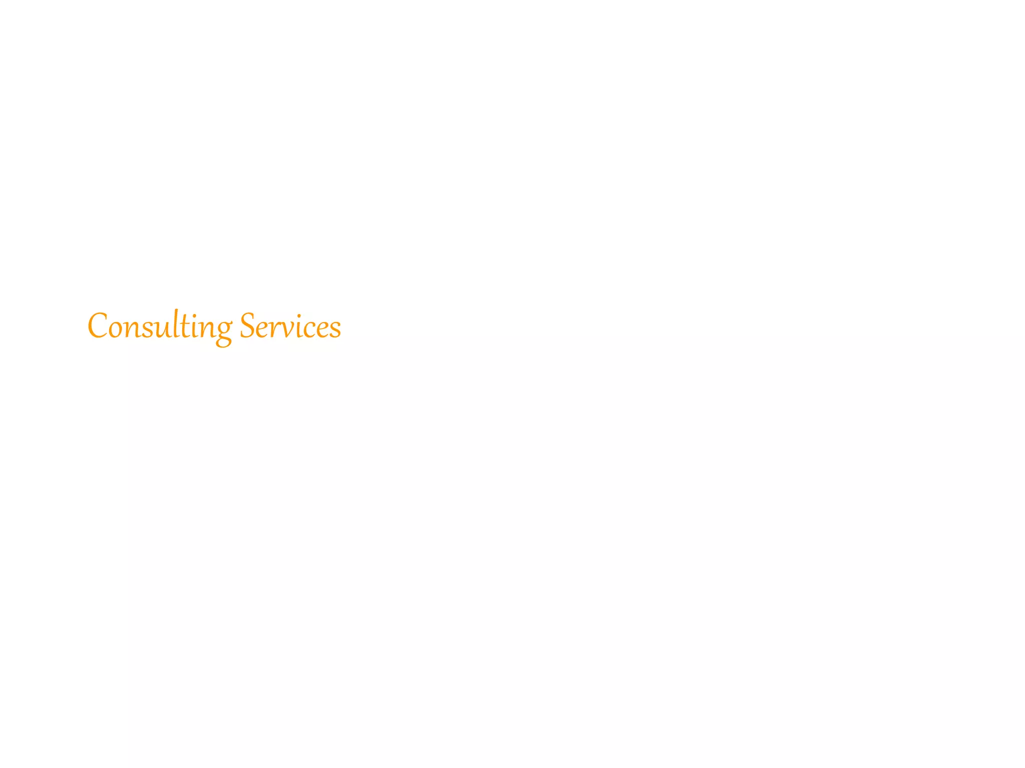 18
Consulting Services
18
 