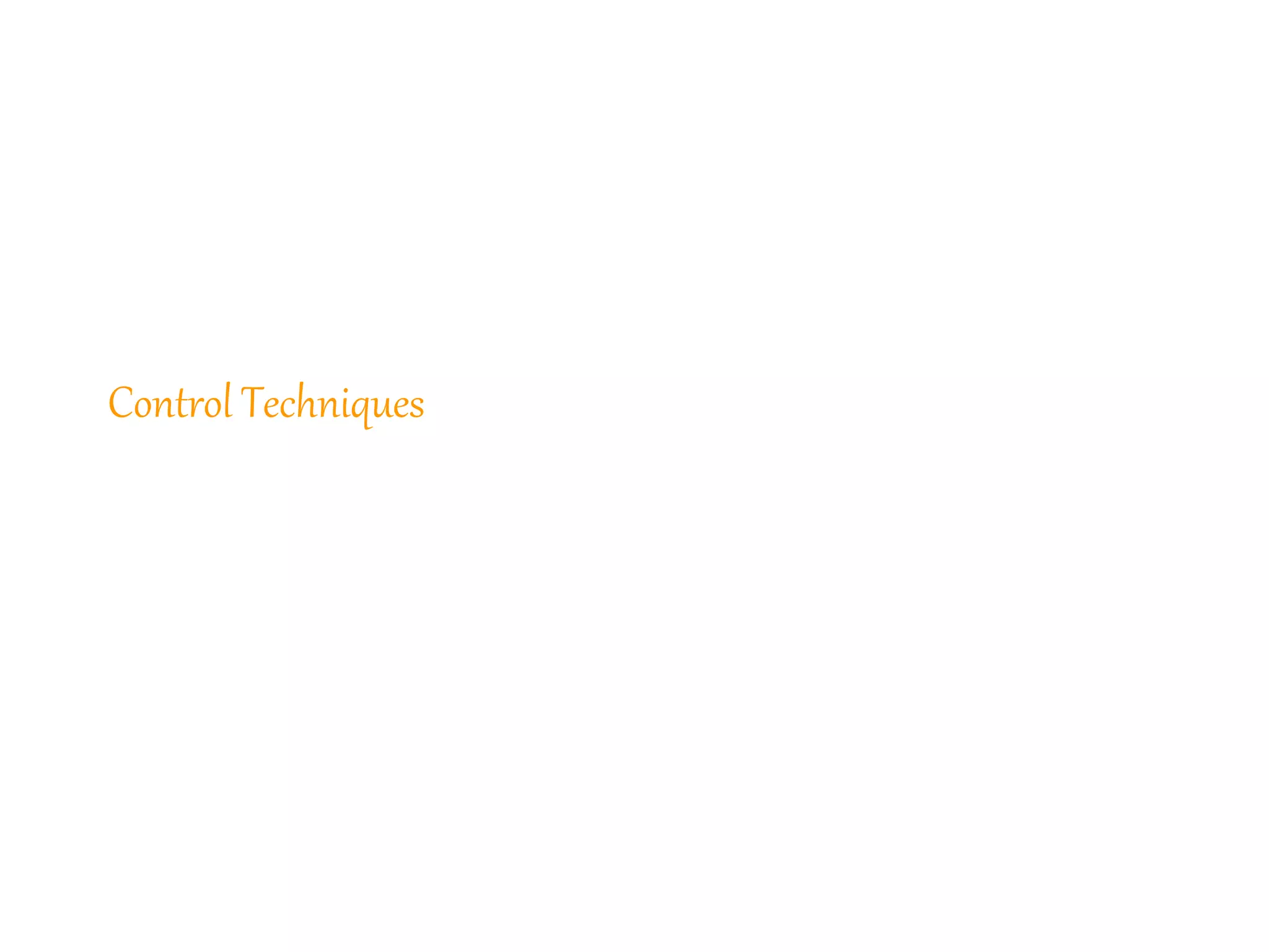 215
Control Techniques
 