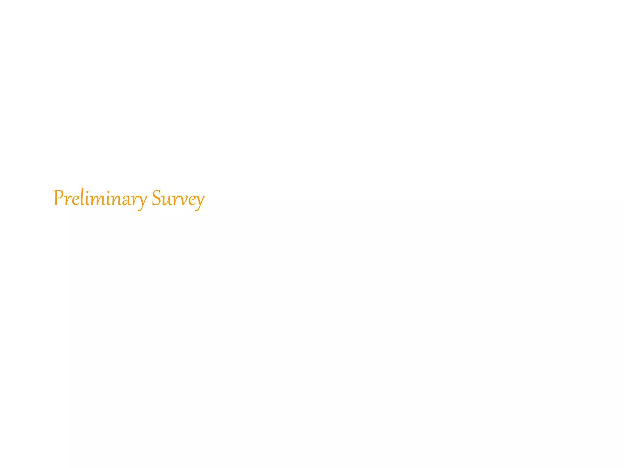 300
Preliminary Survey
 