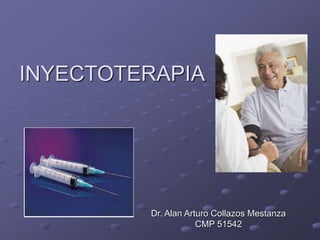 INYECTOTERAPIA
Dr. Alan Arturo Collazos Mestanza
CMP 51542
 