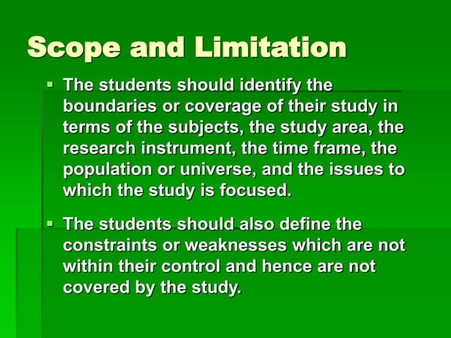Thesis Writing Chapter 1 | PPT | Education