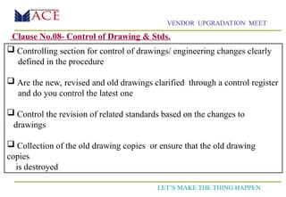 Comprehensive Vendor Upgradation Meet for Quality & Compliance | PPT