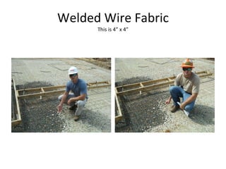 Welded Wire Fabric This is 4” x 4” 