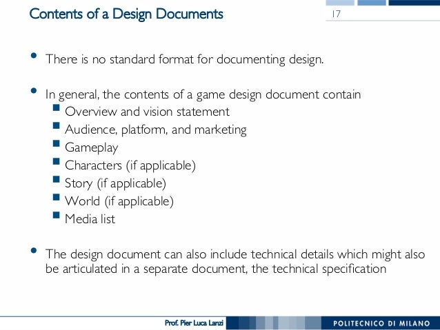 Videogame Design And Programming 08 The Design Document