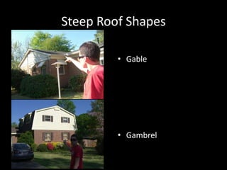 Steep Roof ShapesGableGambrel