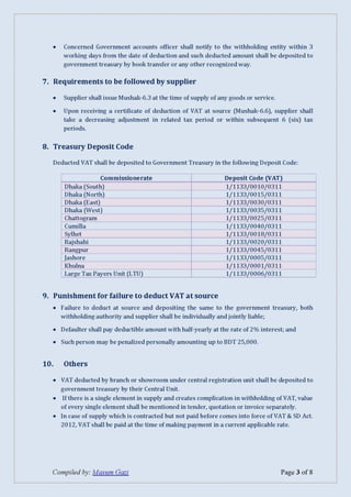 VDS Guideline and VAT rate for the FY 2020-2021 | PDF