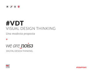 +
#VDT 
VISUAL DESIGN THINKING  
Una modesta proposta
DIGITAL DESIGN THINKING.
 