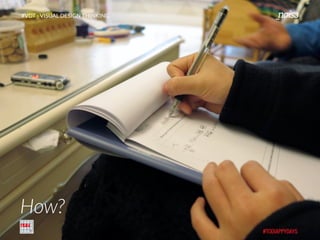 #VDT - VISUAL DESIGN THINKING
How?
 