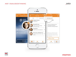 #VDT - VISUAL DESIGN THINKING
WE CREATE MEANINGFUL
INTERACTIONS THAT ARE LOVED
BY YOUR CUSTOMERS AND ADD
REAL VALUE. REALLY.
WE GIVE A VOICE AND A FACE
TO YOUR BRAND.
 