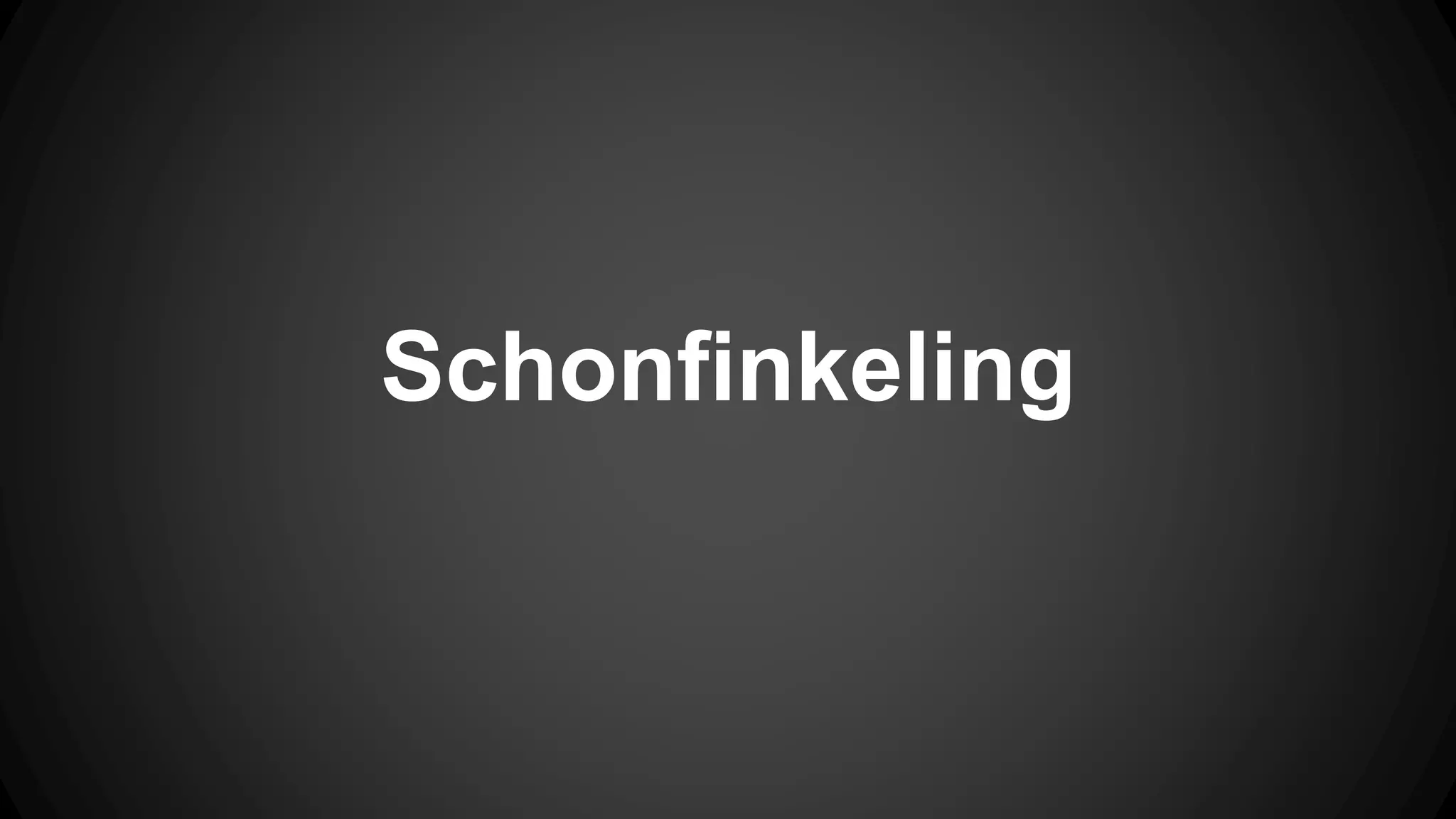 Schonfinkeling 
 