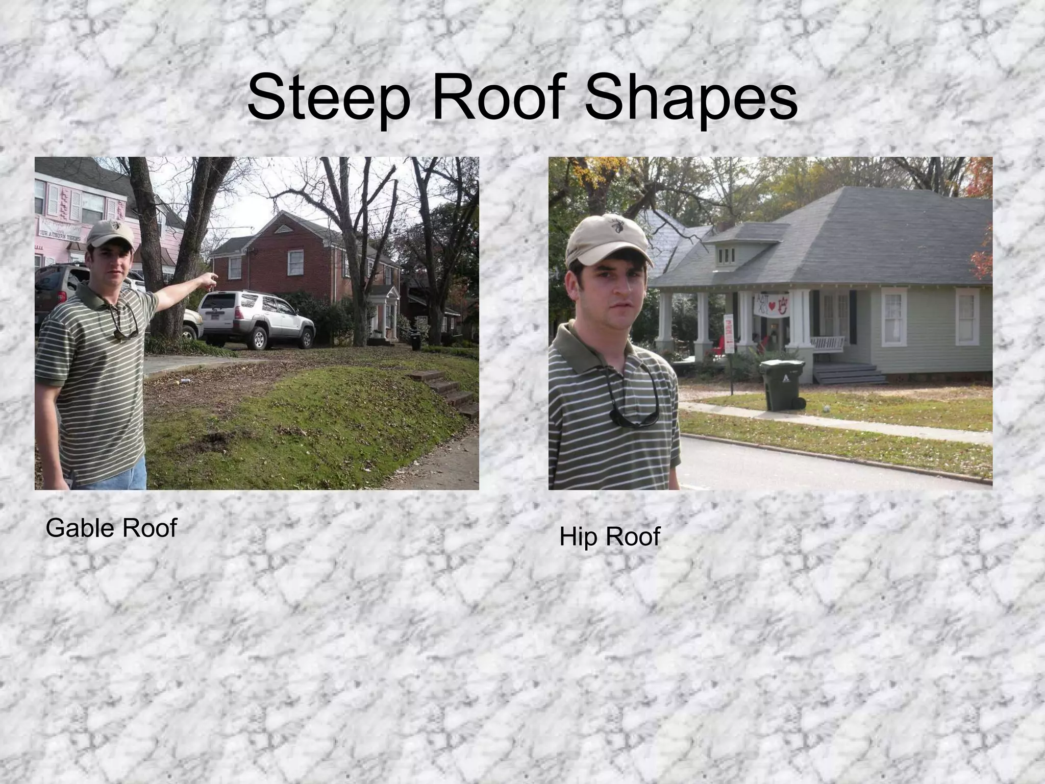 Steep Roof Shapes Gable Roof Hip Roof 