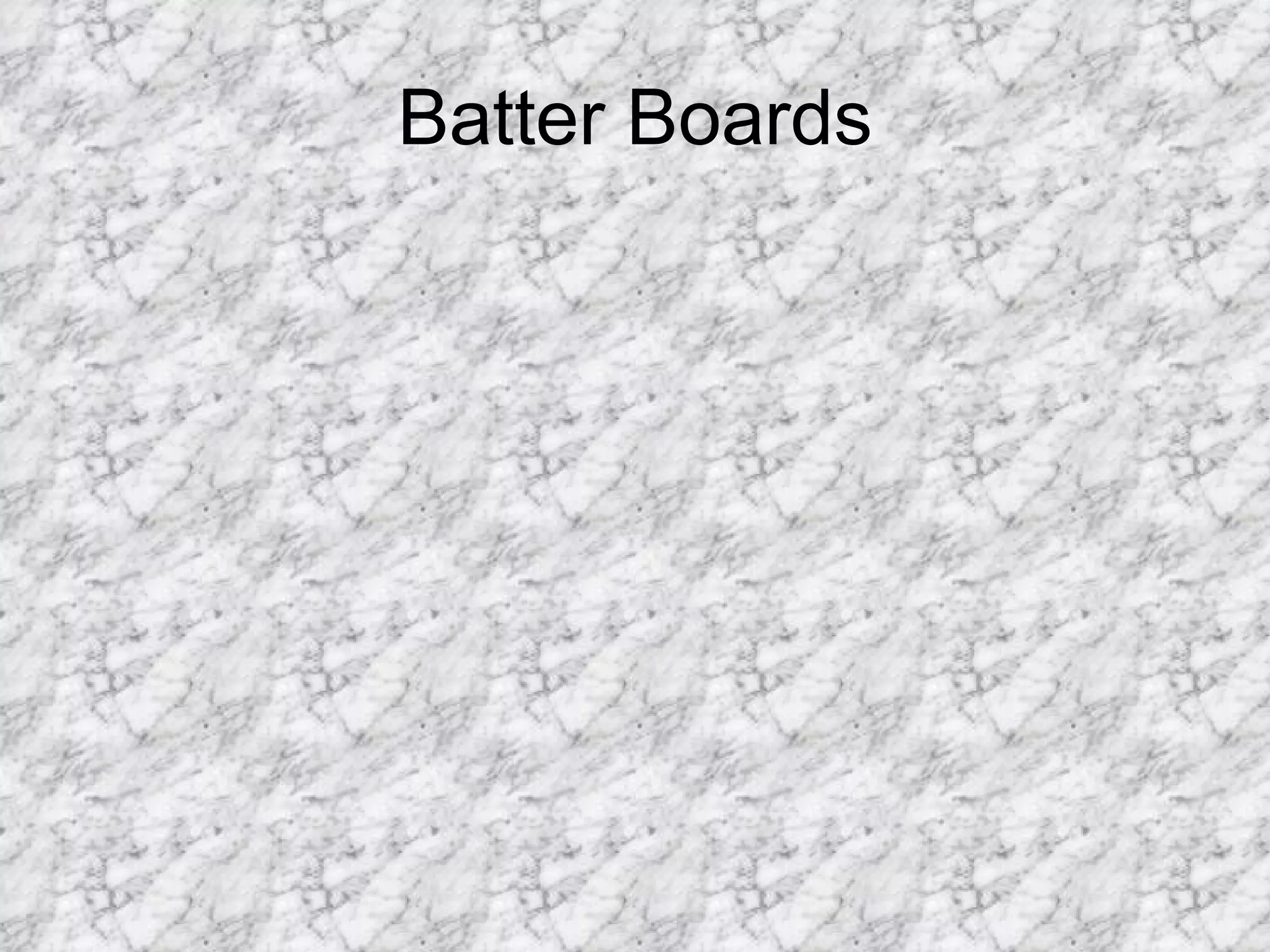 Batter Boards 